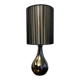 Black Touch Drop Lamp "Incidence" for tabletop use, touch-sensitive.