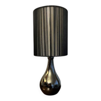 Black Touch Drop Lamp "Incidence" for tabletop use, touch-sensitive.