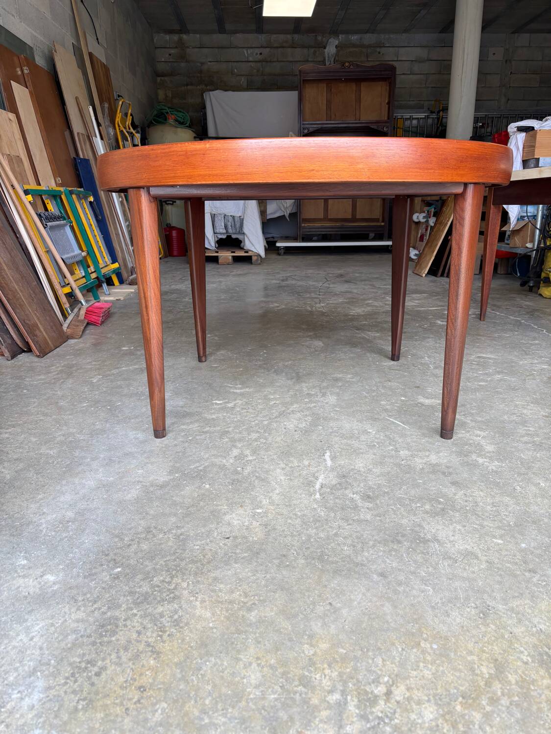 Vintage teak round table