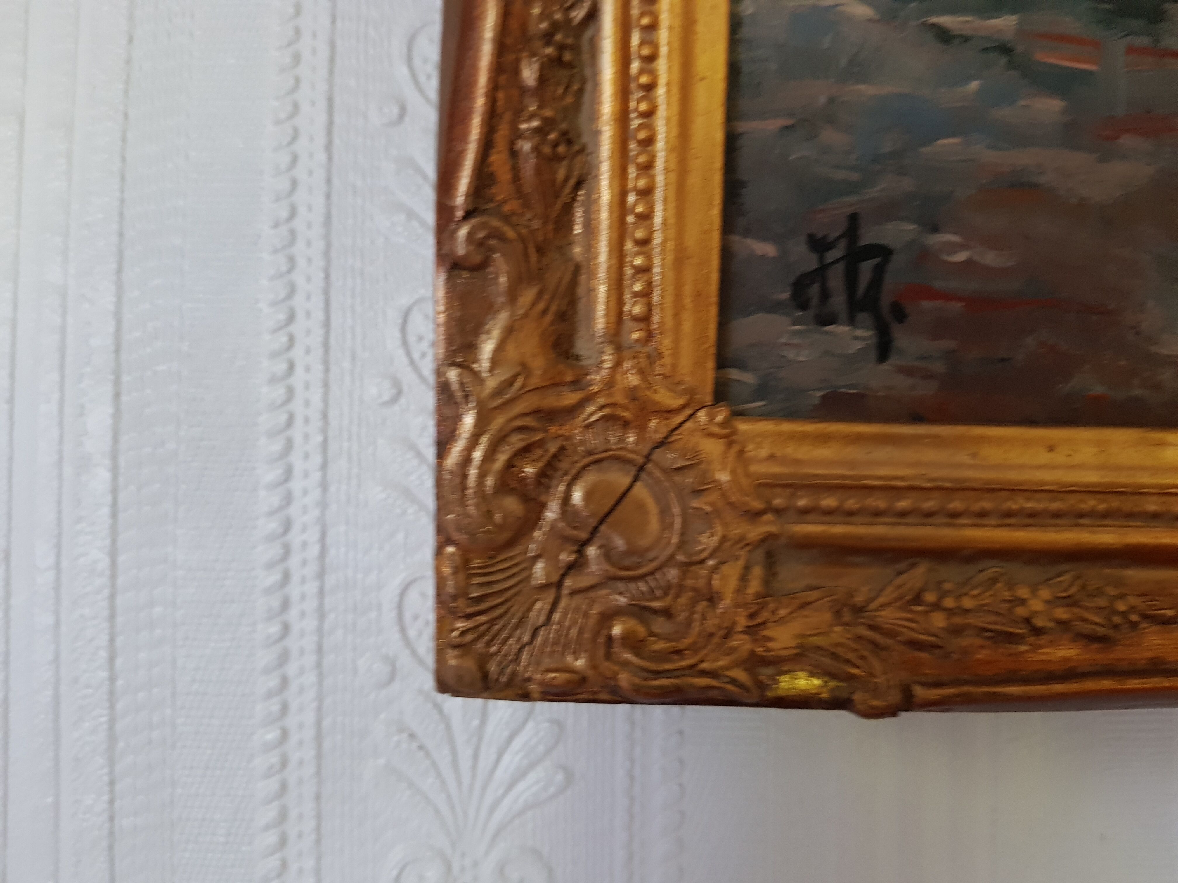 Oil painting - reproduction of Monet's Impression, rising sun