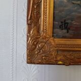 Oil painting - reproduction of Monet's Impression, rising sun