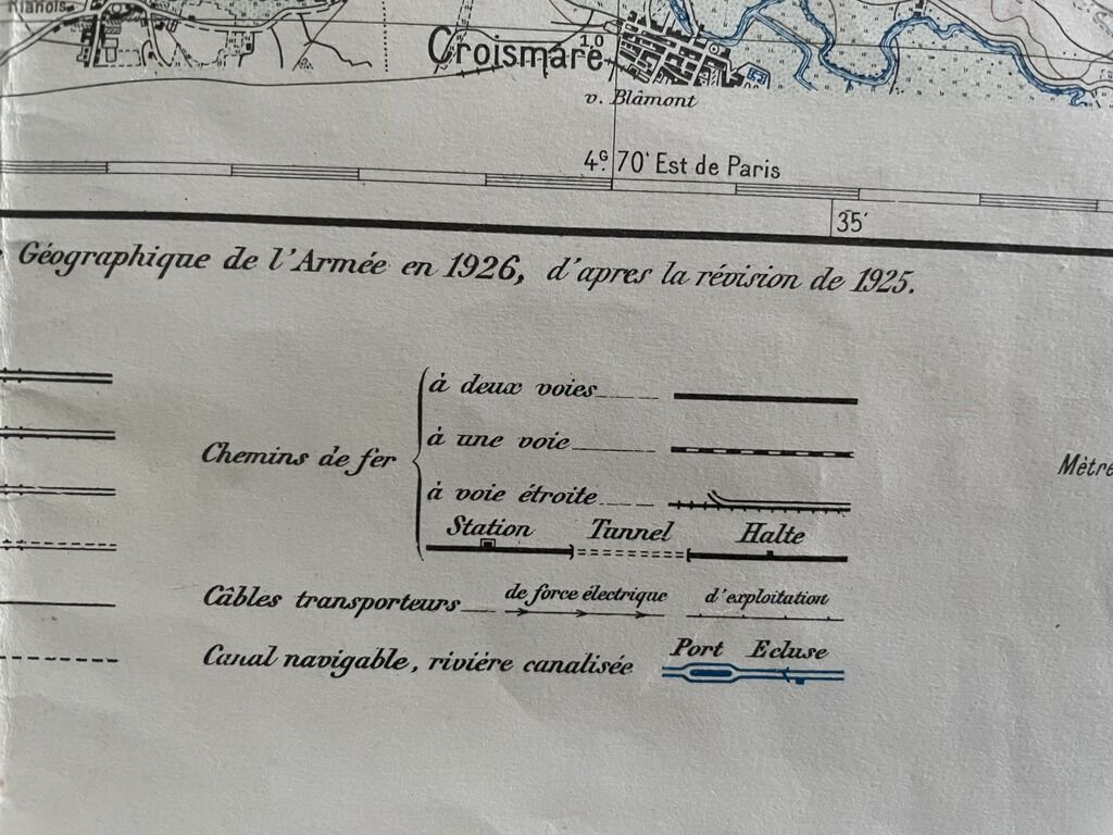 Carte militaire 1926 de Meurthe-et-Moselle