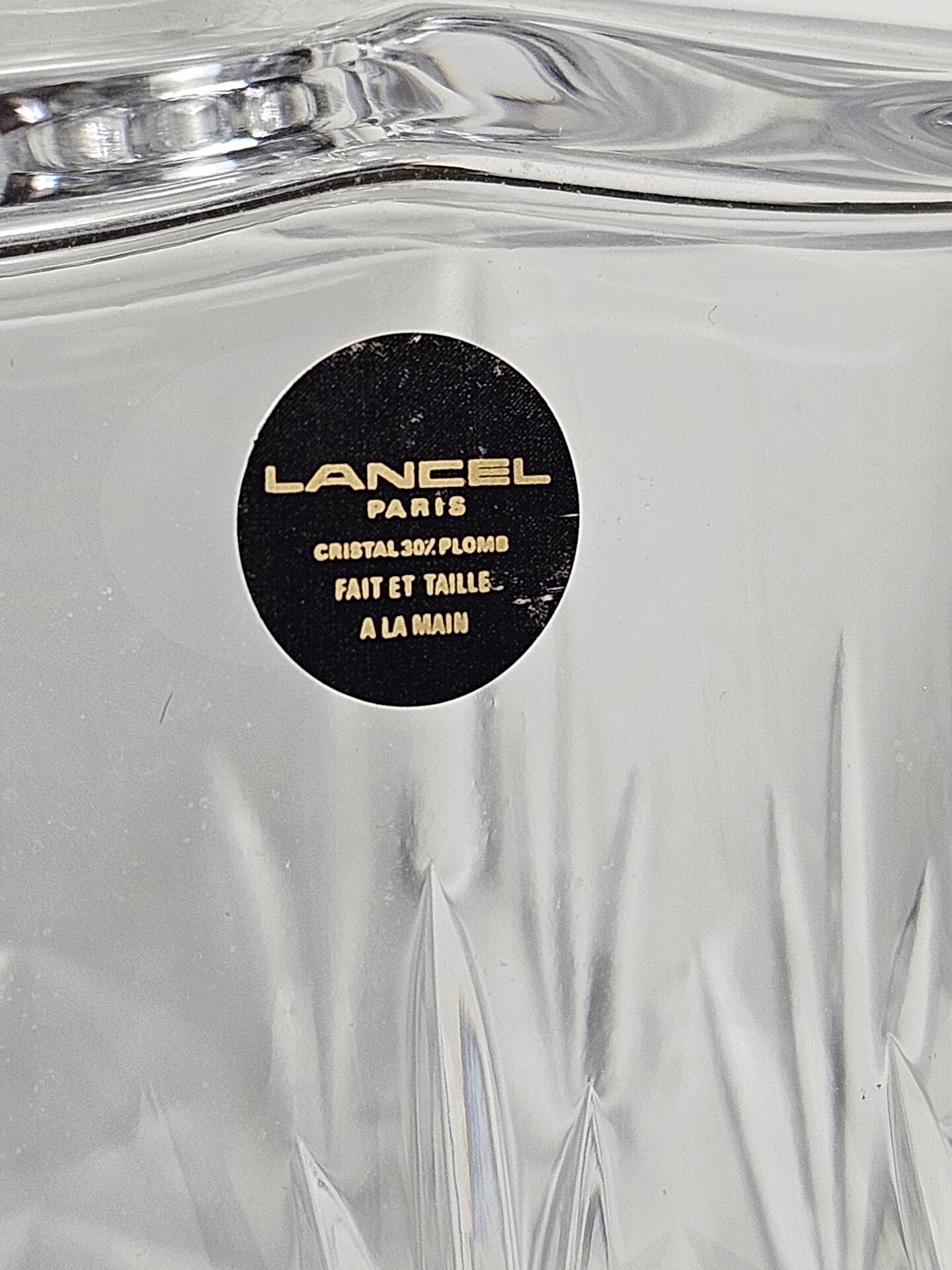 Carafe à whisky cristal Lancel Paris