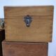Cinq boîtes bois vintage
