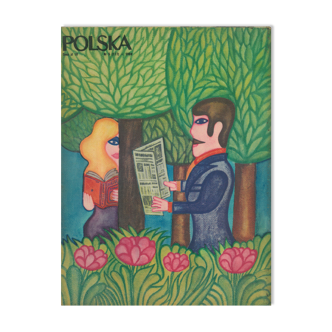 Ensemble non encadré de couvertures imprimées du magazine Polska de 1969 par Andrzej Krajewski