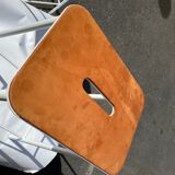 Bar tabou Adam stool white and leather