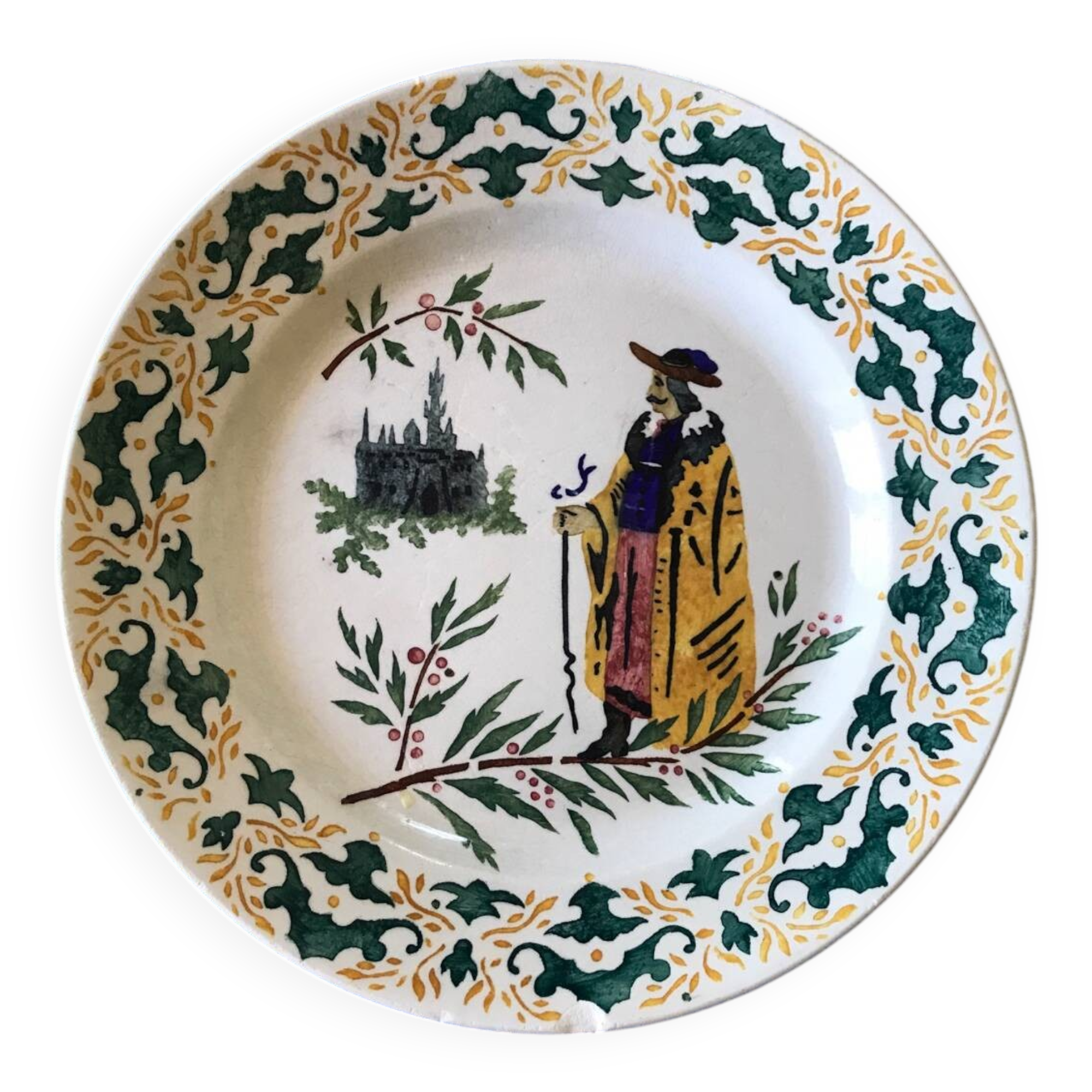 Assiette rare manufacture de Gien