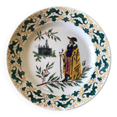 Assiette rare manufacture de Gien