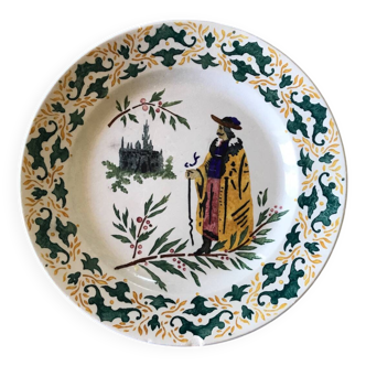 Assiette rare manufacture de Gien
