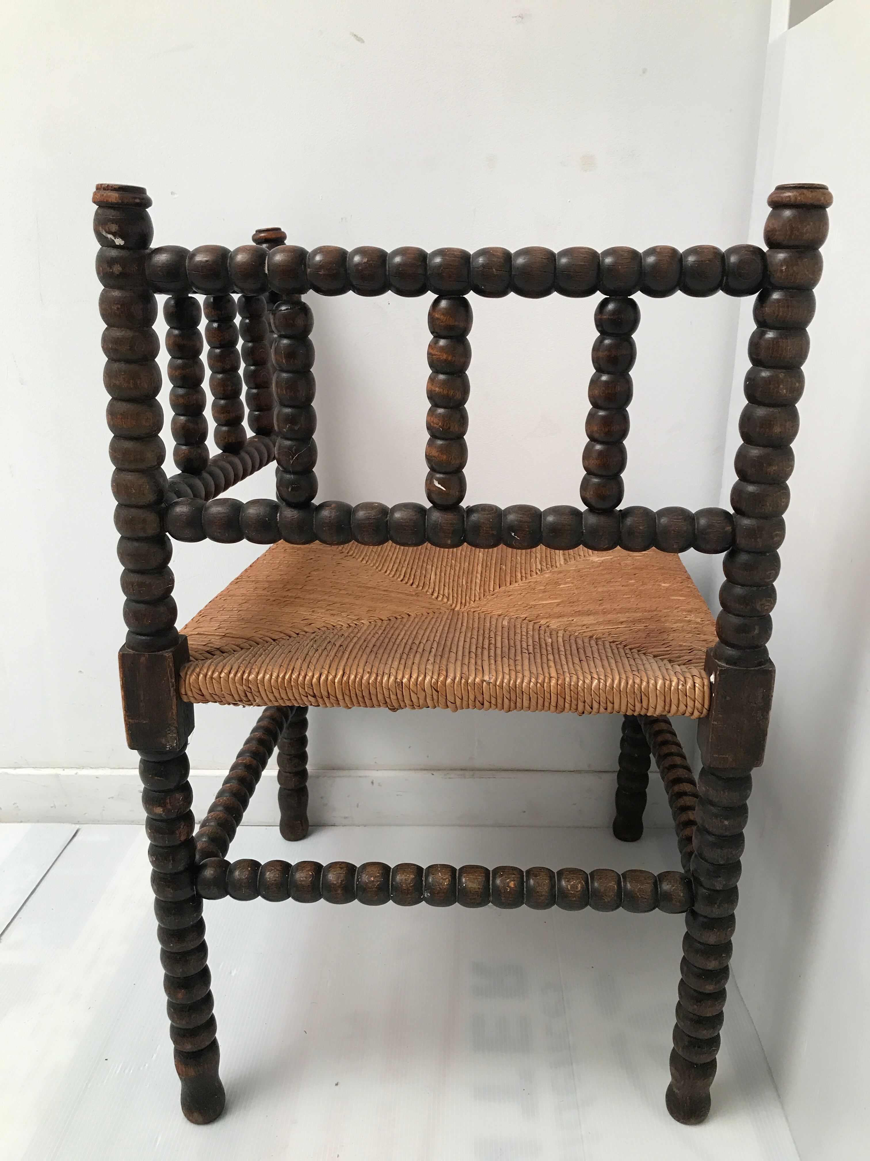 Fauteuil d'angle ancien