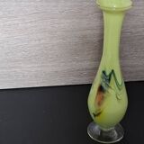 Chinese Dalian Glass vase - Snowflakes 1950