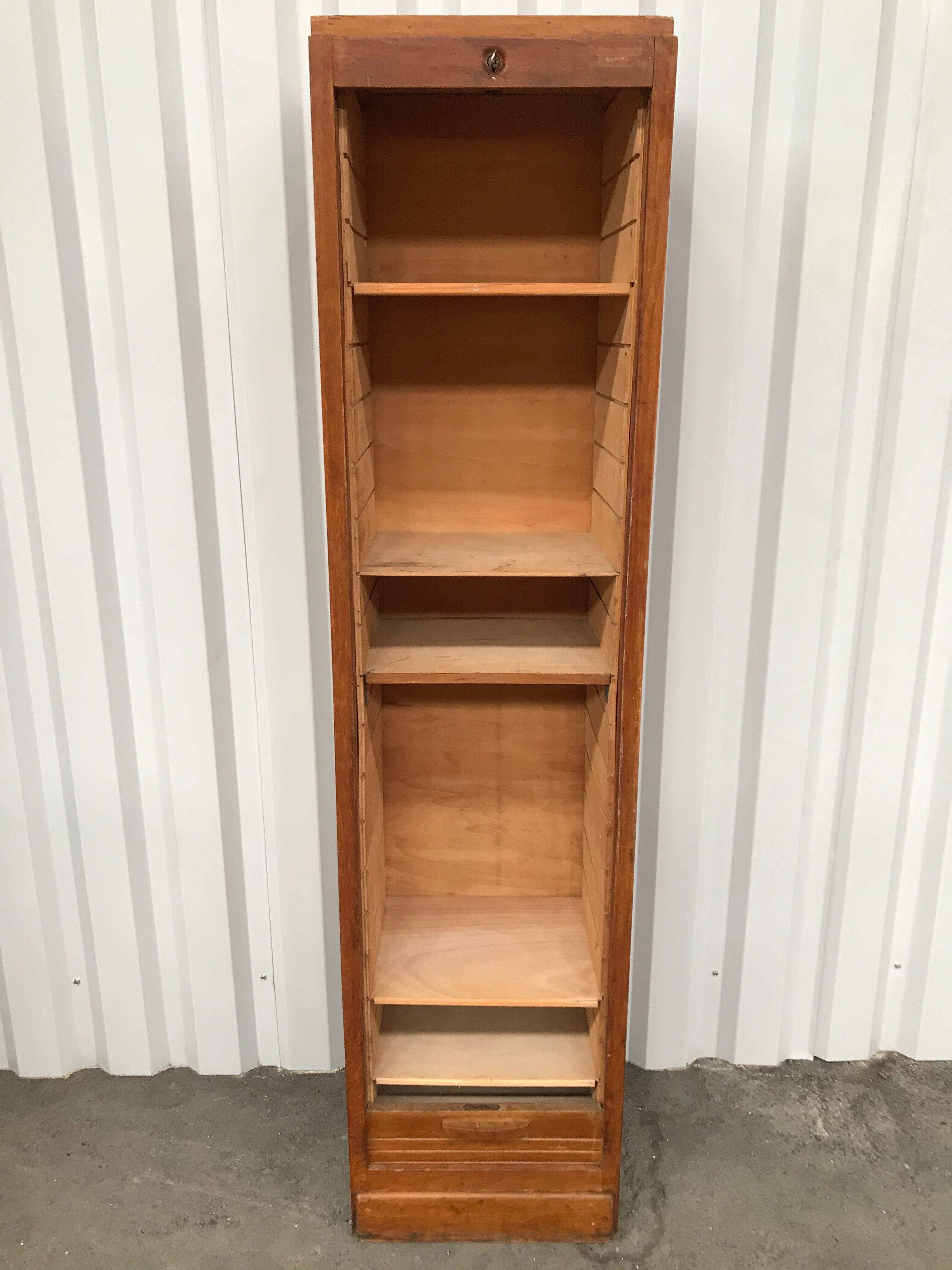 Simple oak filing cabinet 1950