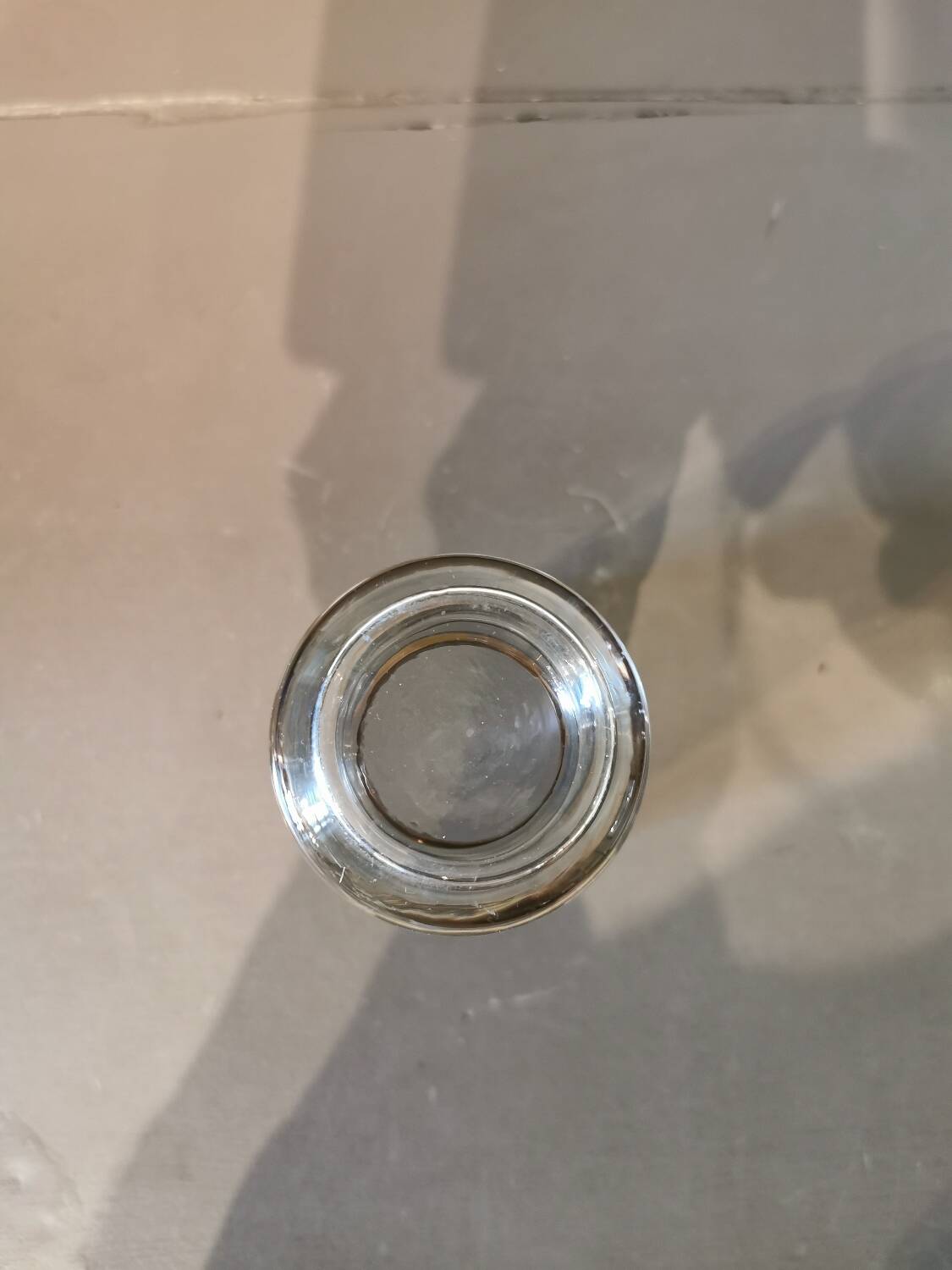 Suite de 4 verres vintage pied doré
