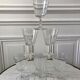 Set of 6 large crystalline glass wine glasses 50-60s