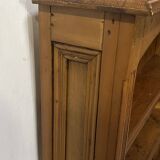 Bibus in solid pine, bookcase in pitch pine, 20th century manufacturing