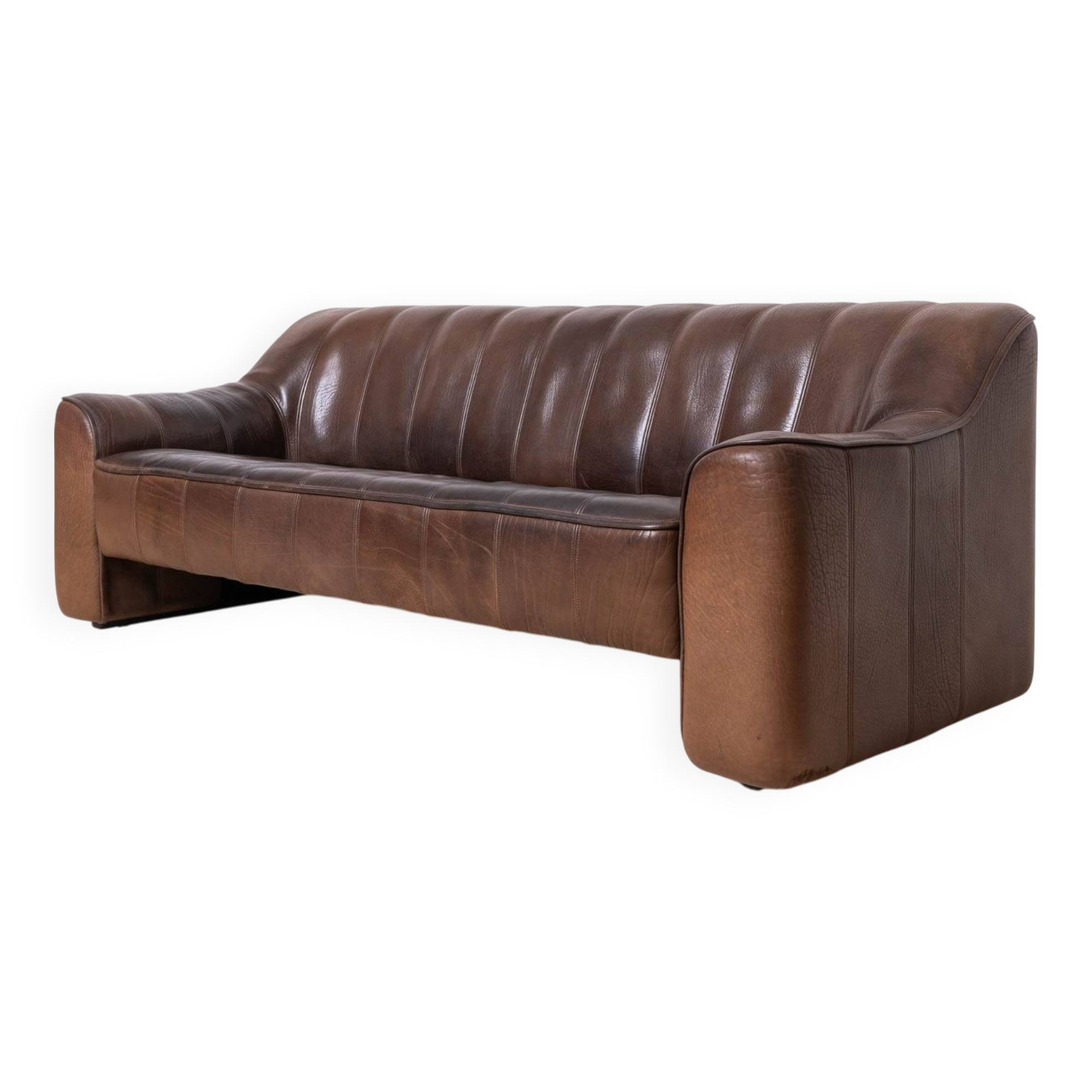 Vintage Leather Sofa, De Sede, Switzerland, Model DS 44, 1970s