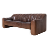 Vintage Leather Sofa, De Sede, Switzerland, Model DS 44, 1970s