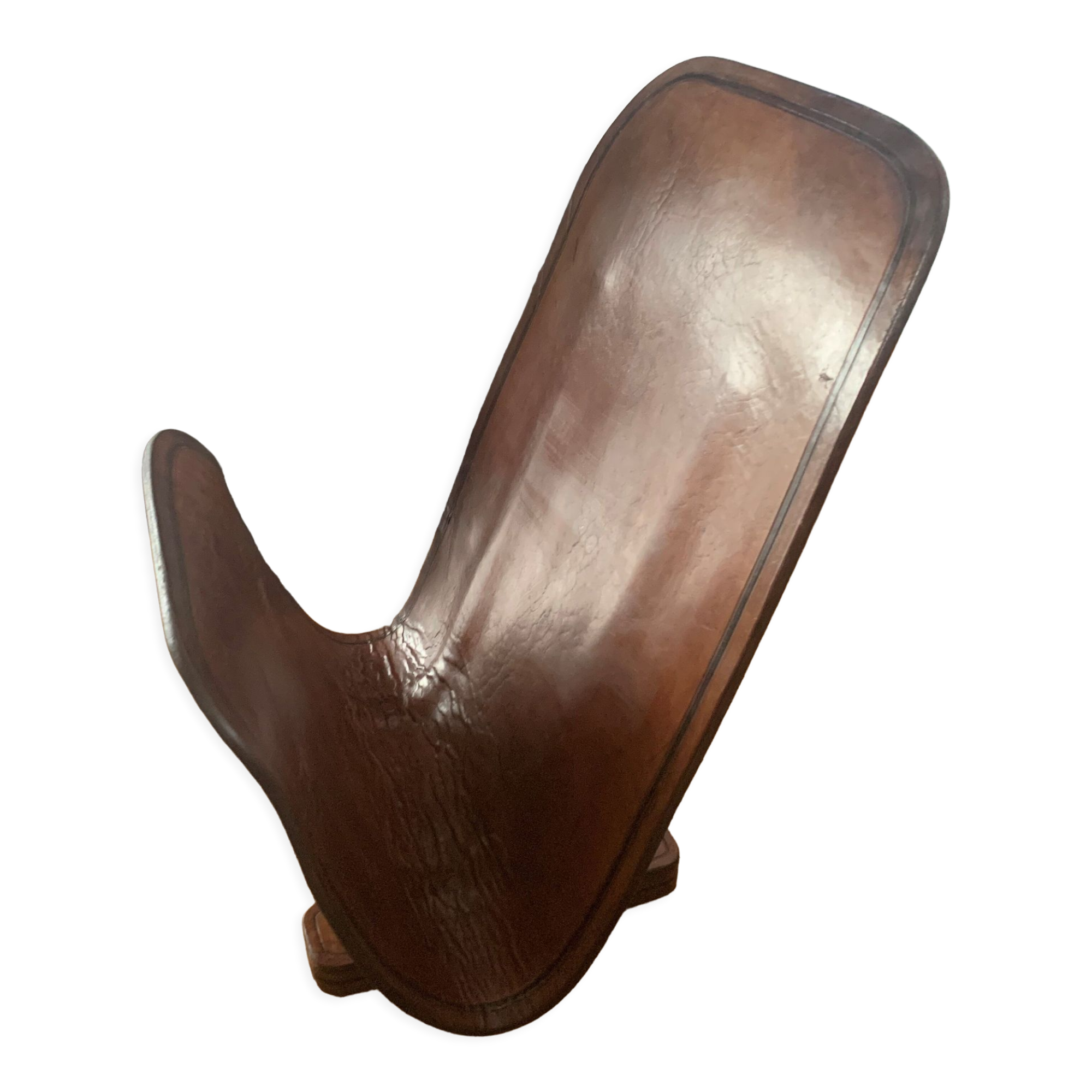 Leather magazine door 60s signed Jean Roc Dunkerque