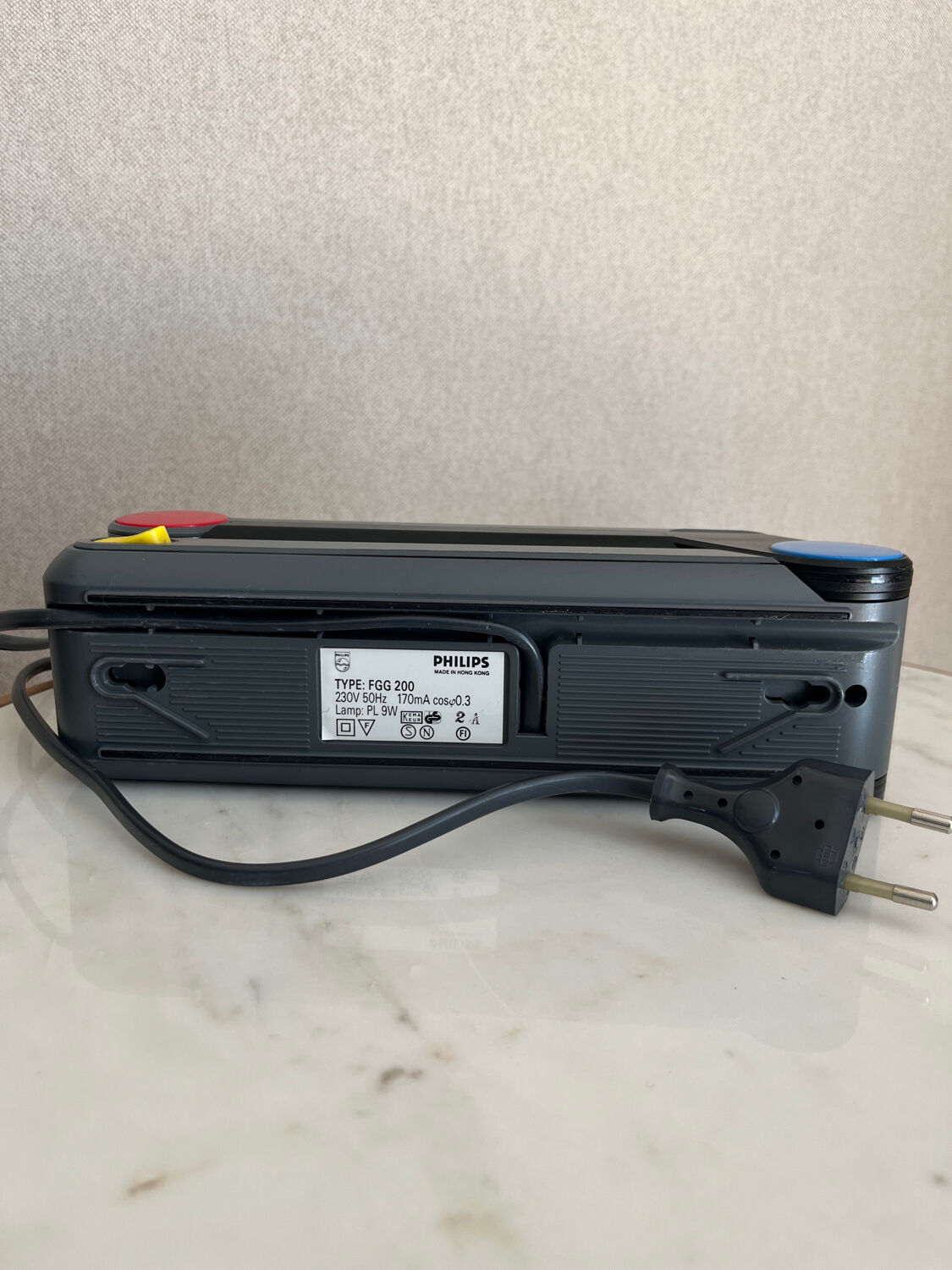 Philips FGG 200 Z Lamp, postmodern Memphis design, 1980s.