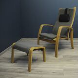 Fauteuil Scandinave avec Repose-Pieds