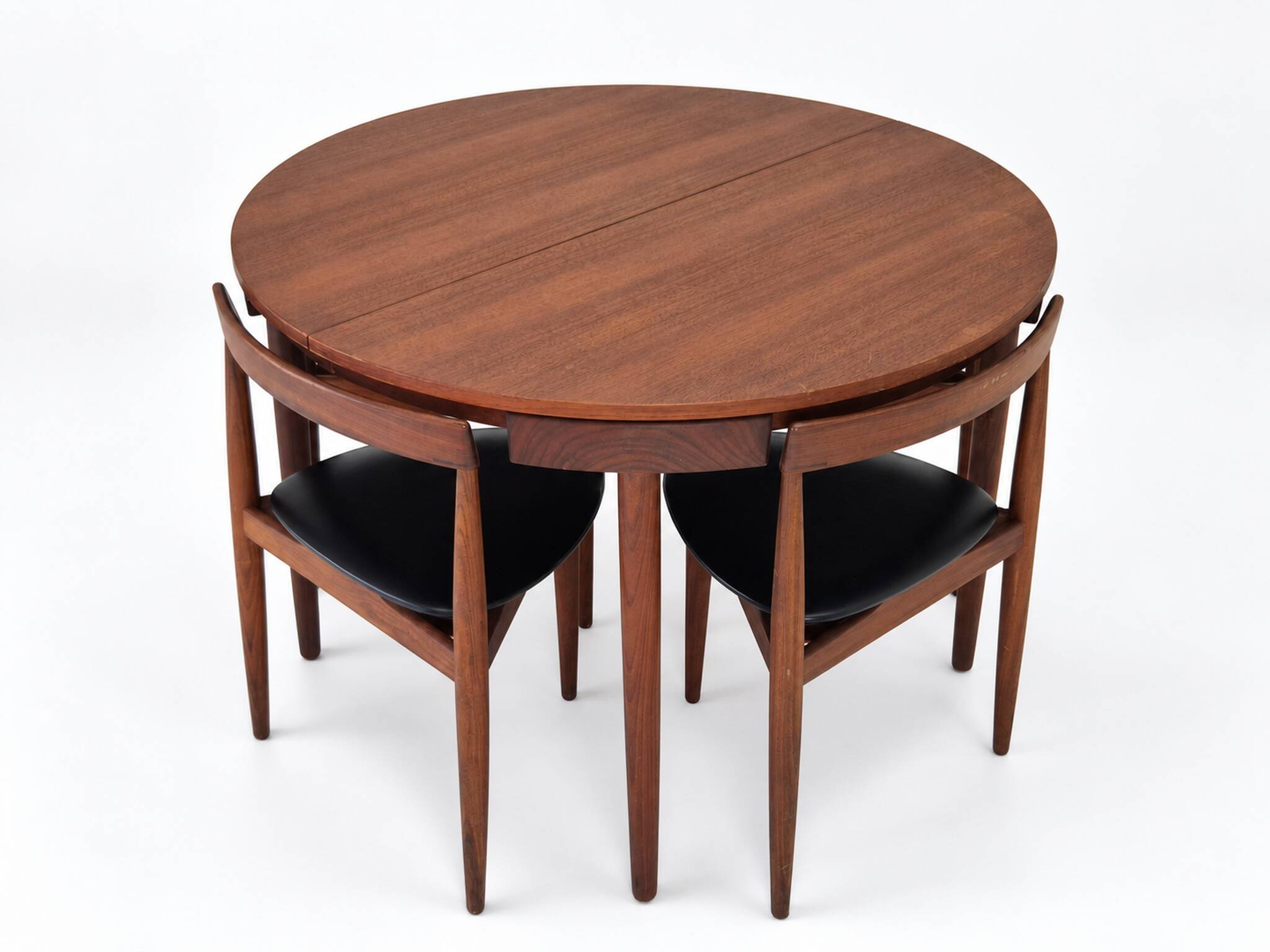 Roundette Teak Extendable Dining Set by Hans Olsen for Frem Røjle