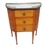 Small Louis XVI style chest of drawers with rounded sides
