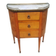 Small Louis XVI style chest of drawers with rounded sides
