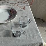 Set of 9 vintage Italian cups with metal handles.