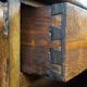 Antique oak chest of drawers with 4 drawers