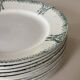 Assiettes plates en faïence ancienne St Amand