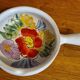 Vide-poches Vallauris fait main décor fleuri