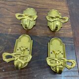 Brass coat hooks