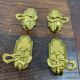 Brass coat hooks