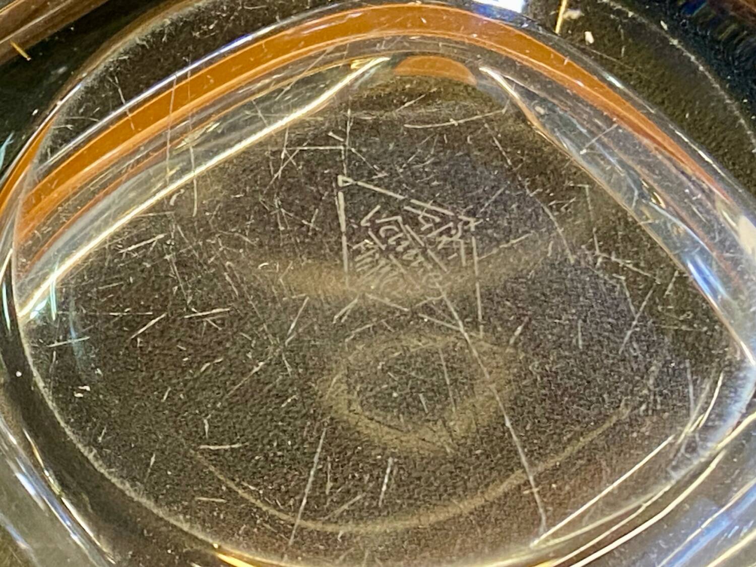 Cendrier cristal de vannes vintage France années 60