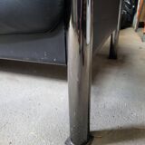 Pierluigi Cerri sofa model Pause signed Poltrona Frau in Black leather Design