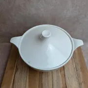 Antique ironstone soup tureen Digoin Sarreguemines – Poupette model – Vintage