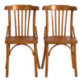 Chaises à café anciennes en bois courbé (vers 1920). Ensemble de 2 pièces n°4