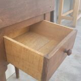 Butcher's block old wooden preparation table
