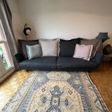 Large Roche Bobos 4-seater fabric sofa