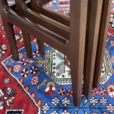 Set of 3 teak nesting tables from the 70s
