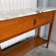 Large console in Calacatta Viola marble & solid cherry wood.