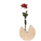 Fratelli Manelli style Travertine and glass test tube vase