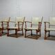 Set of 4 Dutch Design Oakwood Arm Chairs by Theo Ruth for Artifort, 1950s