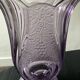 Art Deco vase Brockwitz-Germany in violet glass, signed.