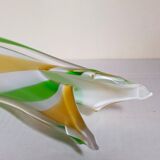 Vintage two-tone glass vase 39 cm