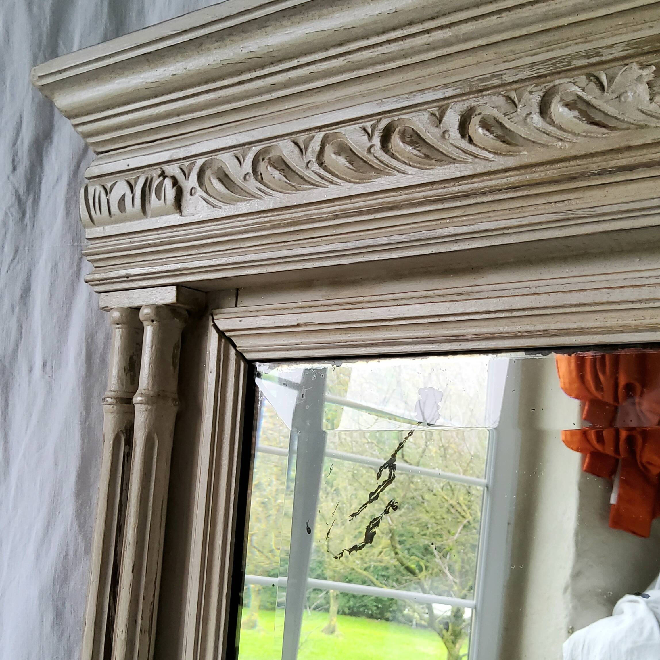Patinated mirror 112x86cm