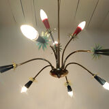Vintage luster 9 lights 1970