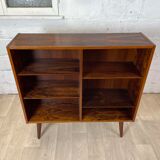 Vintage Scandinavian rosewood bookcase by Poul Hundevad, 60s