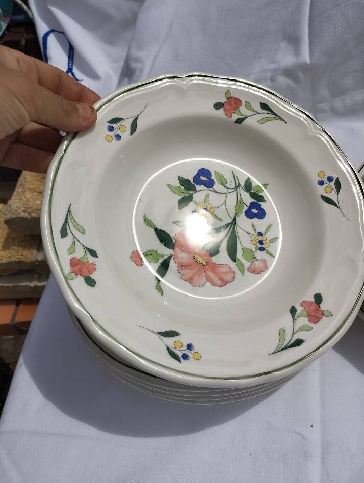 Vintage table service Ceramica Quadrifoglio