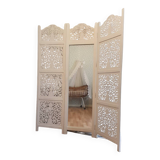 carved wooden screen